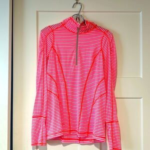 Women Zella half zip long sleeve top.